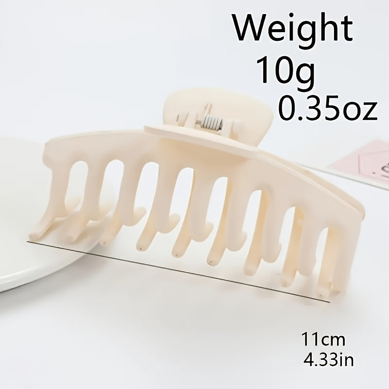 Matte Large Hair Claw Clip Non Slip Strong Hold Hair Jaw Clip