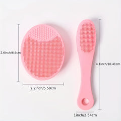2pcs Mini Finger Nose Cleansing Silicone Brush