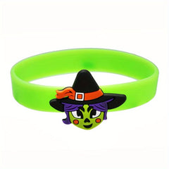 Halloween Silicone Bracelet Cartoon Waterproof Stretch Soft Rubber