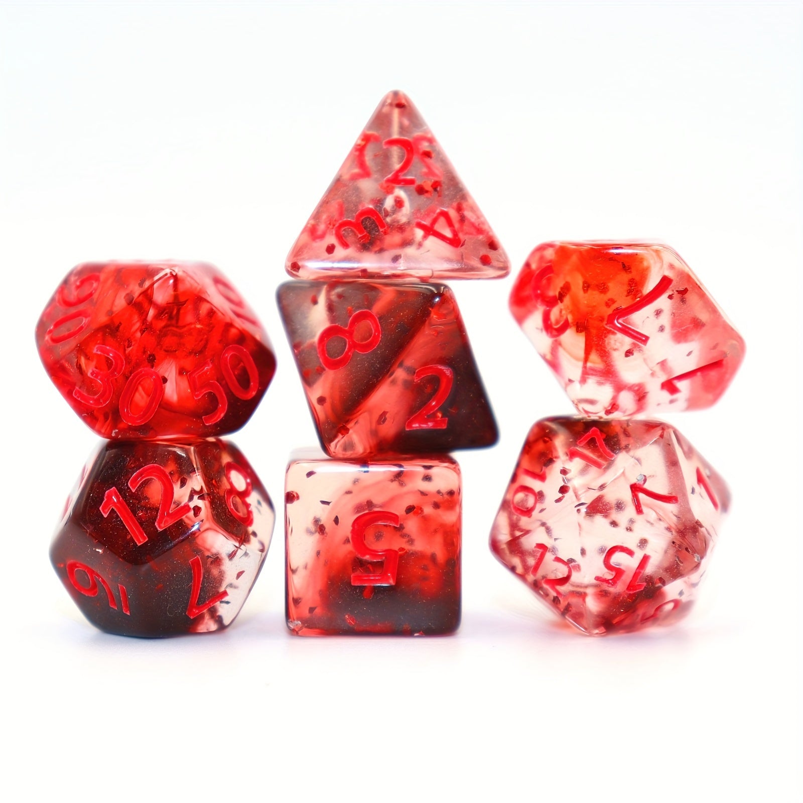 7pcs Letter Dice Set for Board Games and Parties