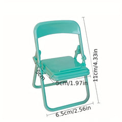 Cartoon Foldable Phone Stand Chair Portable Desktop Stool