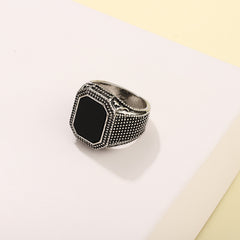 Men's Rhinestone Zinc Alloy Ring