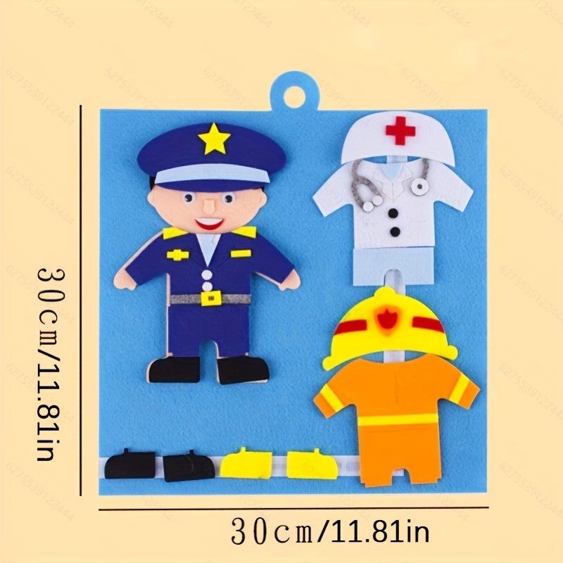 Kindergarten Characters Dress Up Puzzle for Educational Play