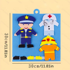 Kindergarten Characters Dress Up Puzzle for Educational Play