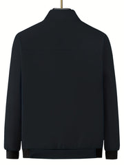 Men's Classic Windbreaker Jacket Zip Up Coat for Outdoor Activities