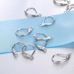 100pcs Pack Silver Jewelry Findings Earring DIY Accessories