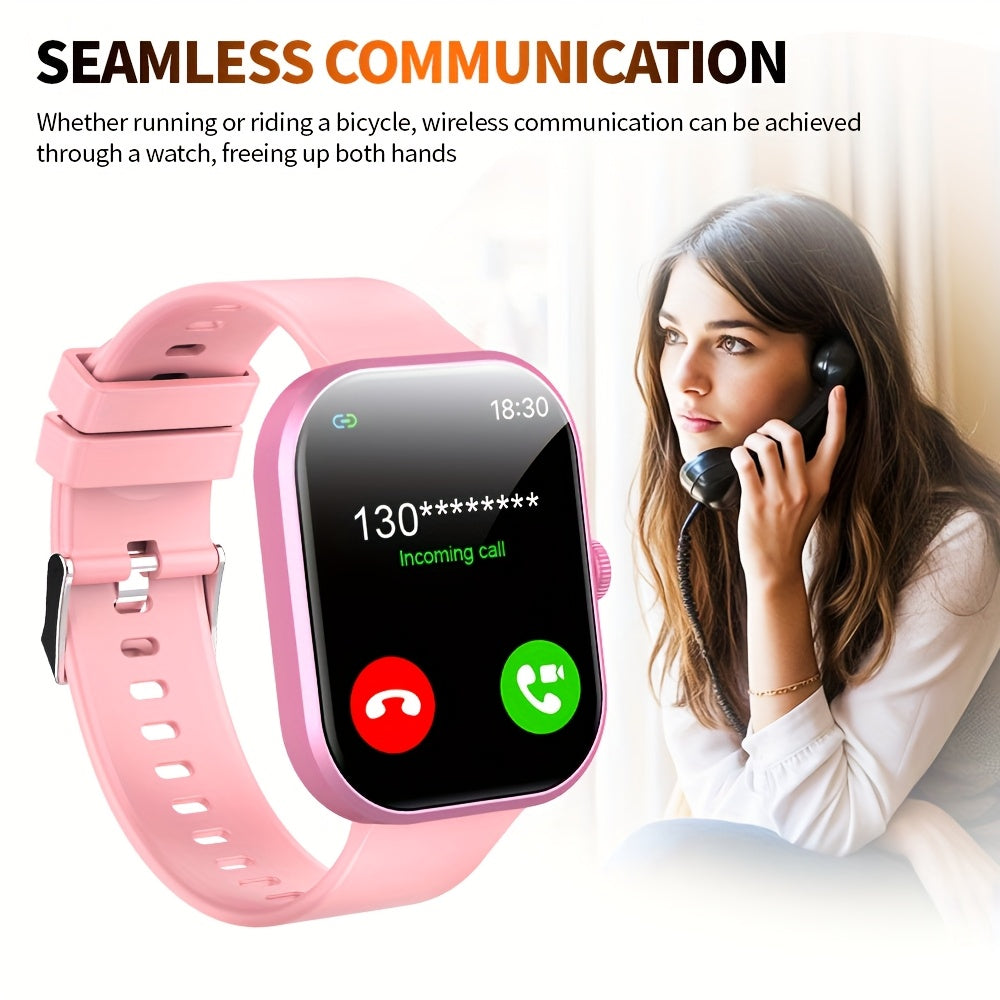 2.01 Inch Unisex Smartwatch with Wireless Calling & Message Alerts