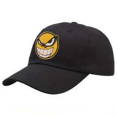 Cartoon Expression Embroidered Baseball Cap Unisex Sunscreen Visor