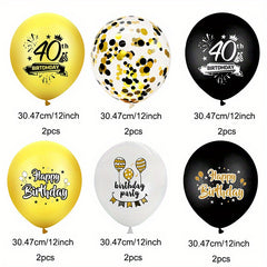 Happy Birthday Balloons Air Globs Party Decoration Adult 30 40 50 60
