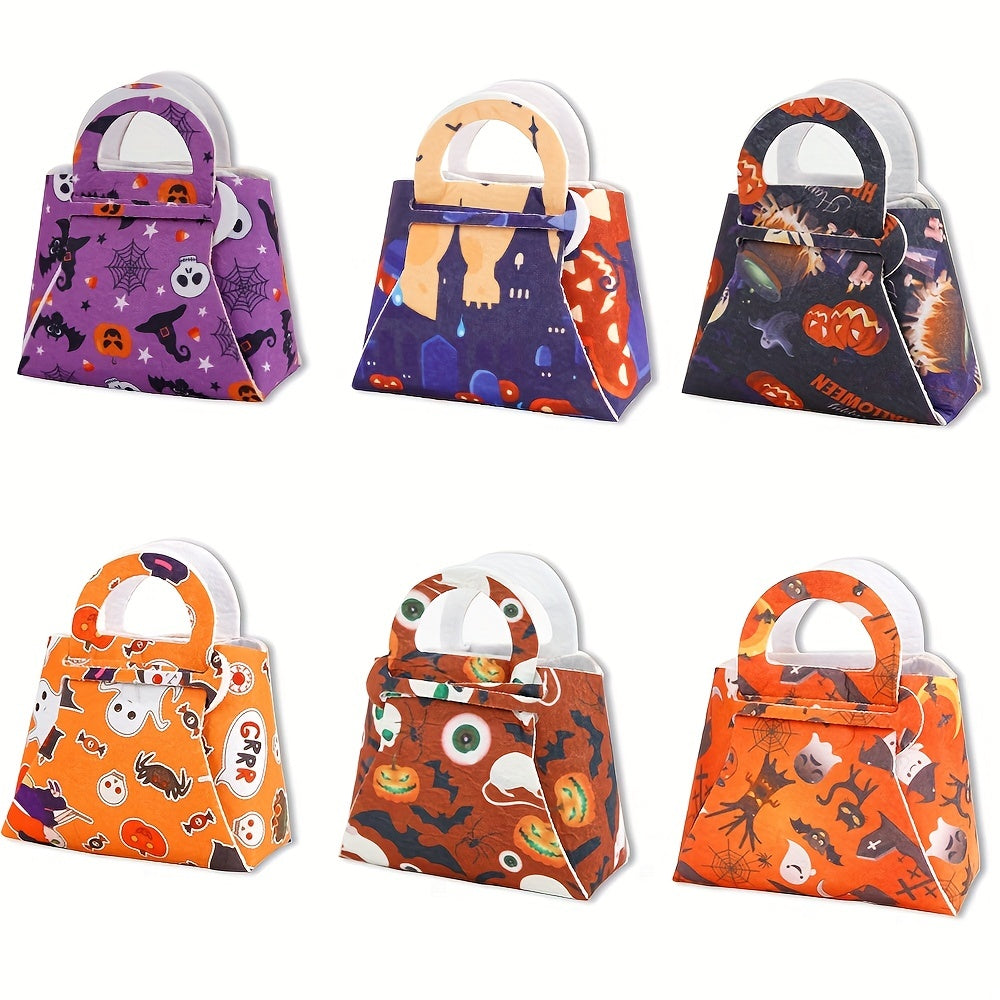 Halloween Pumpkin Tote Bag Candy Bag Trick or Treat Gift Theme Party Supplies