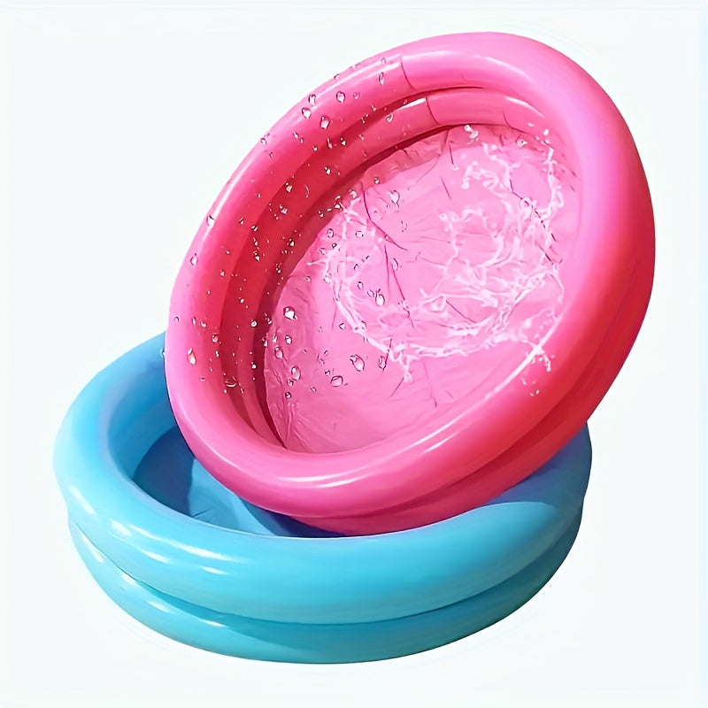 Compact Inflatable Swimming Pool Durable PVC Double Layer Round