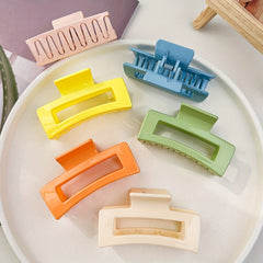 Set of 6 Minimalist 8 Solid Hair Claw Clips