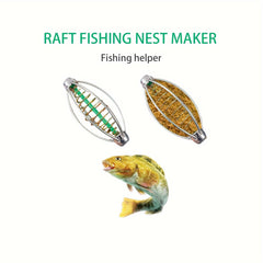 2pcs Fishing Bait Cages Spring Fishing Feeders Bait Holders