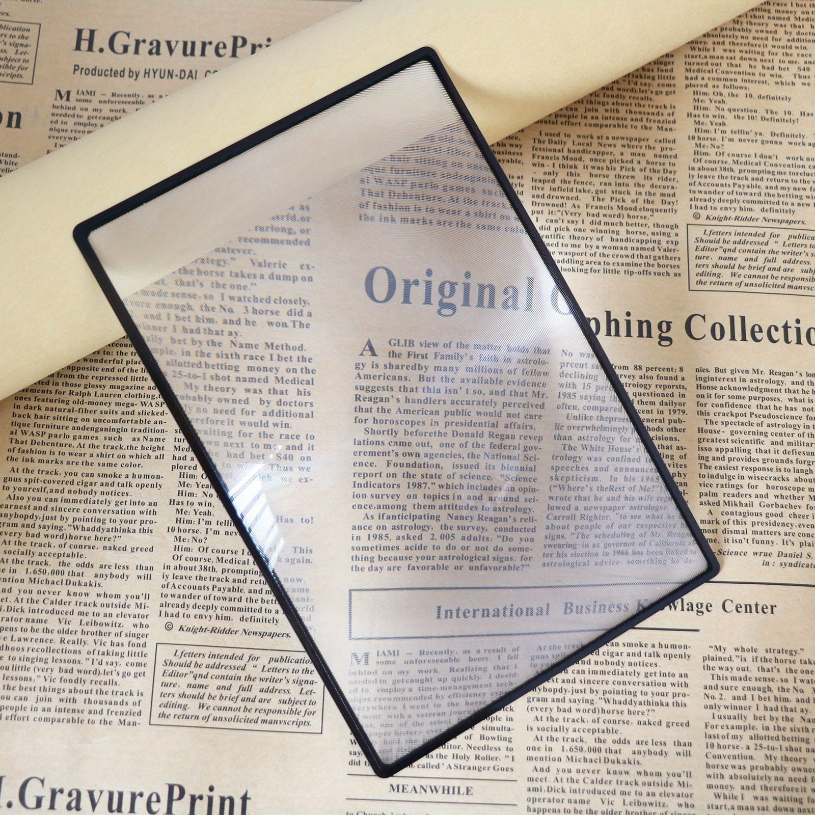180X120mm PVC Magnifier Ultra Thin Convenient