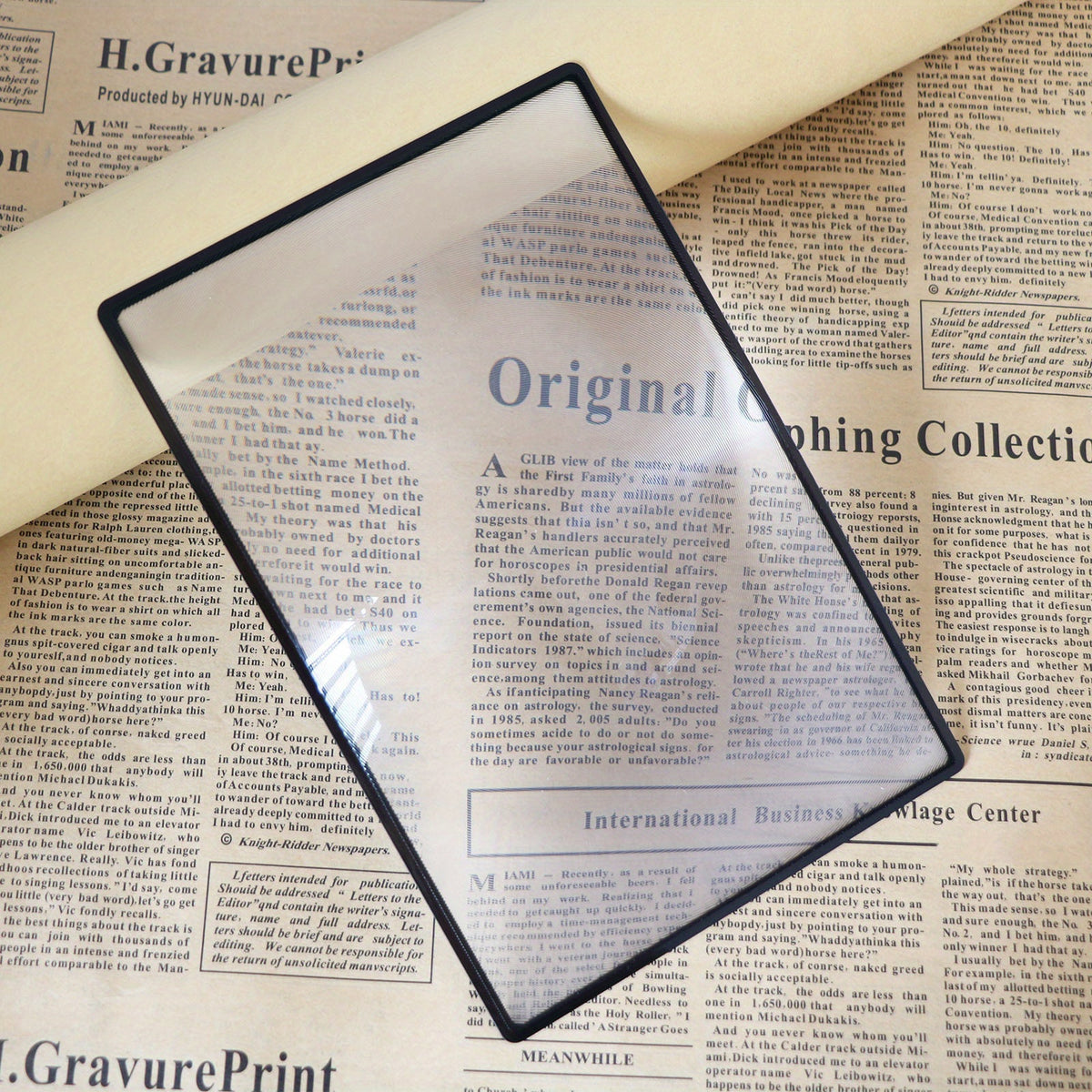 180X120mm PVC Magnifier Ultra Thin Convenient