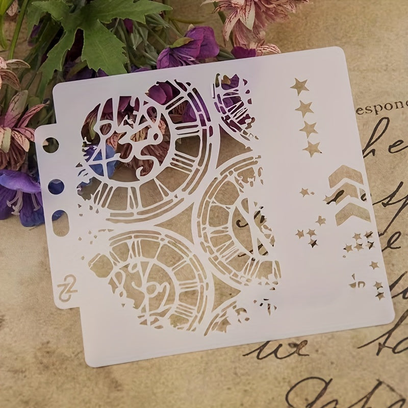 Lace Ruler Gear Pattern Painting Template DIY Hand-painted Graffiti