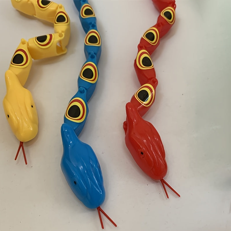 Retro Jointed Twister Toy Plastic Snake Novelty Gag Gift