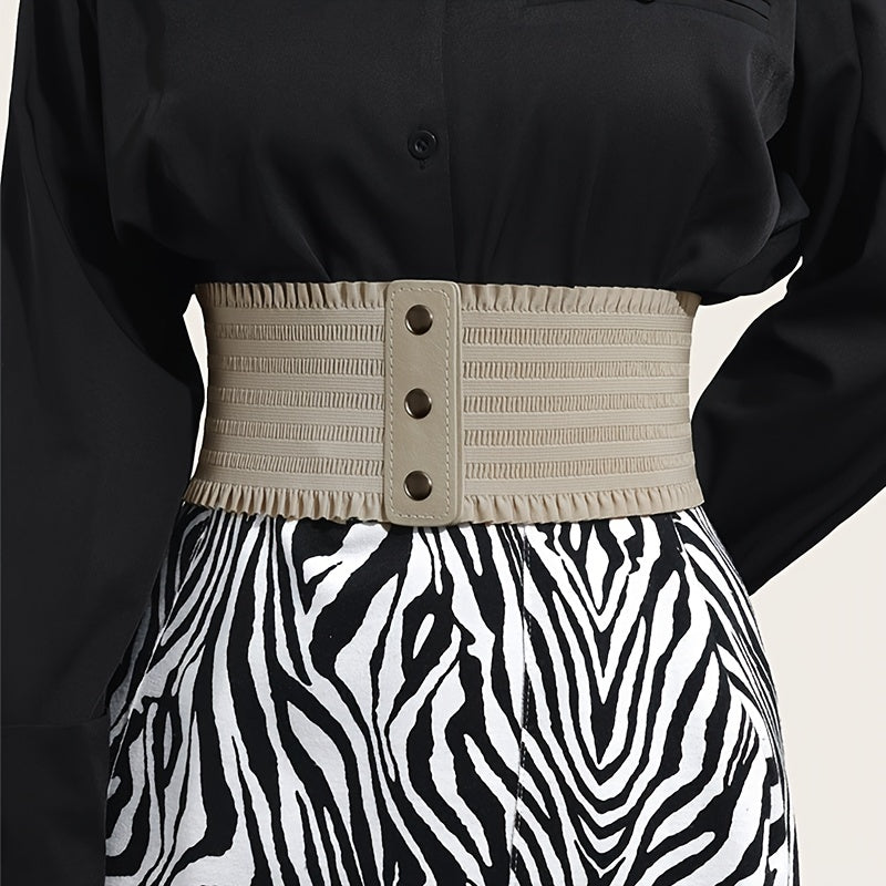 Women's Stretchy Dress Belts Elastic Corset Waistband