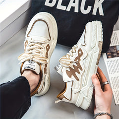 Alphabets Decor Skate Shoes Men's Non Slip Sneakers