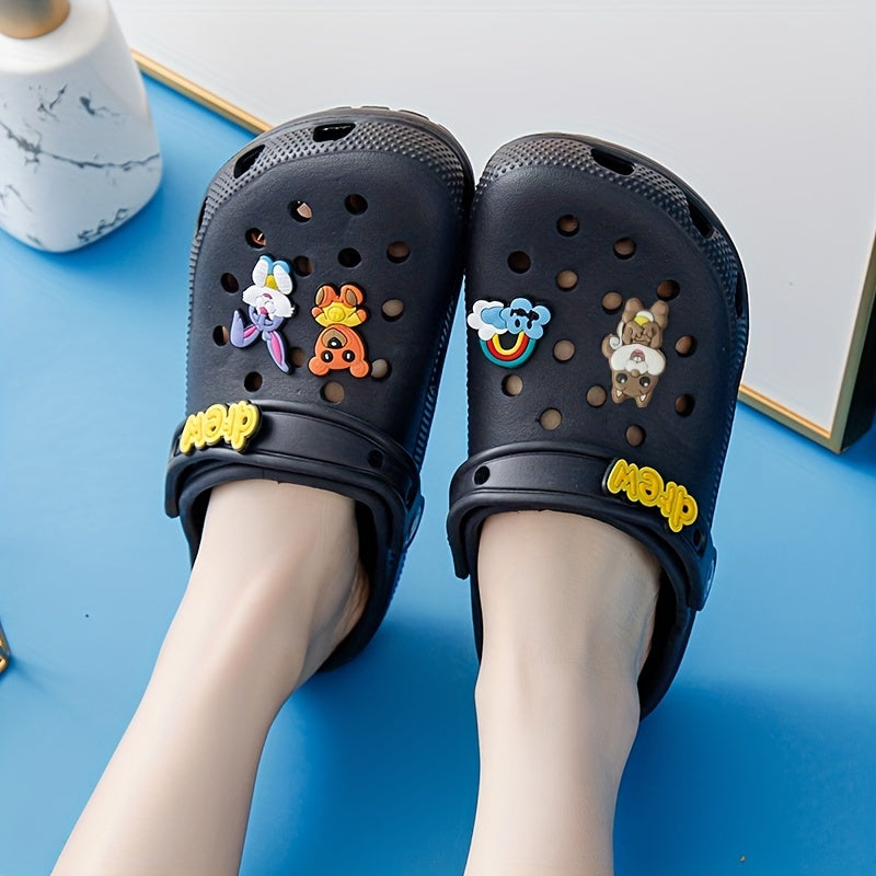 Women's Cartoon Decor Clogs Slip On Shoes