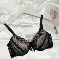 Lace Push Up Bras Comfy & Breathable Bow Tie Bra