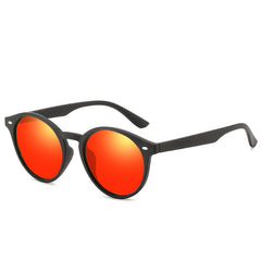 Men's Polarized Sunglasses Round Frame Driver Fishing Glasses UV400