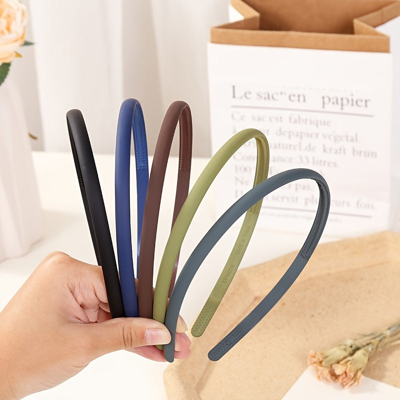 10pcs Colorful Plastic Headbands with Teeth for Women Girls Teens