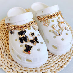 Shoe Decoration Set - DIY Shoe Decoration Kit with Bear Butterfly Chain