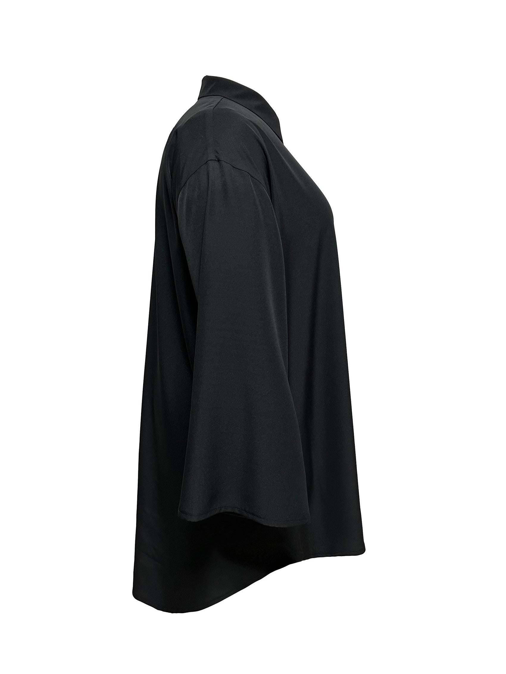  Solid Button Up Long Sleeve Collar Mini Shirt Dress