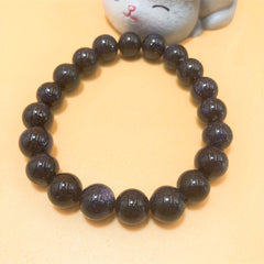 Sand Natural Stone Ball Bracelet with Elastic Rope