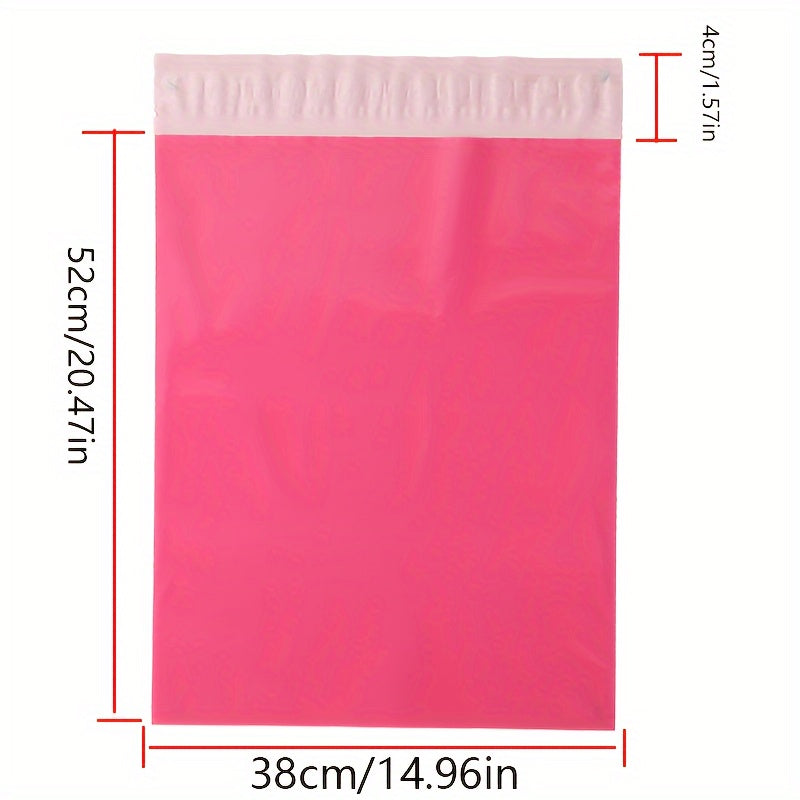 100pcs Rose Pink Express Bag Waterproof Clothing Packaging Bag
