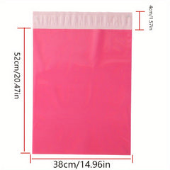 100pcs Rose Pink Express Bag Waterproof Clothing Packaging Bag