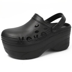 Women's Platform Hollow Out Clogs Lightweight Non Slip Beach Sandals