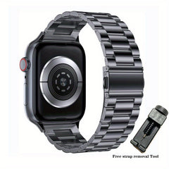Stainless Steel Smart Watch Belt Safety Buckle + Tools