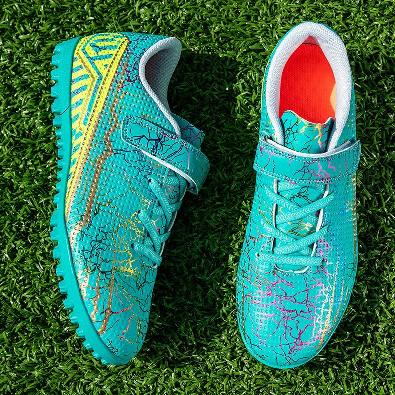 Boy's Turf Football Boots Anti-Skid Breathable TF Soccer Cleats