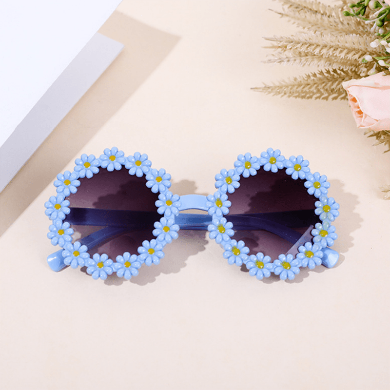 Daisy Flower Decor Sunglasses For Kids UV400