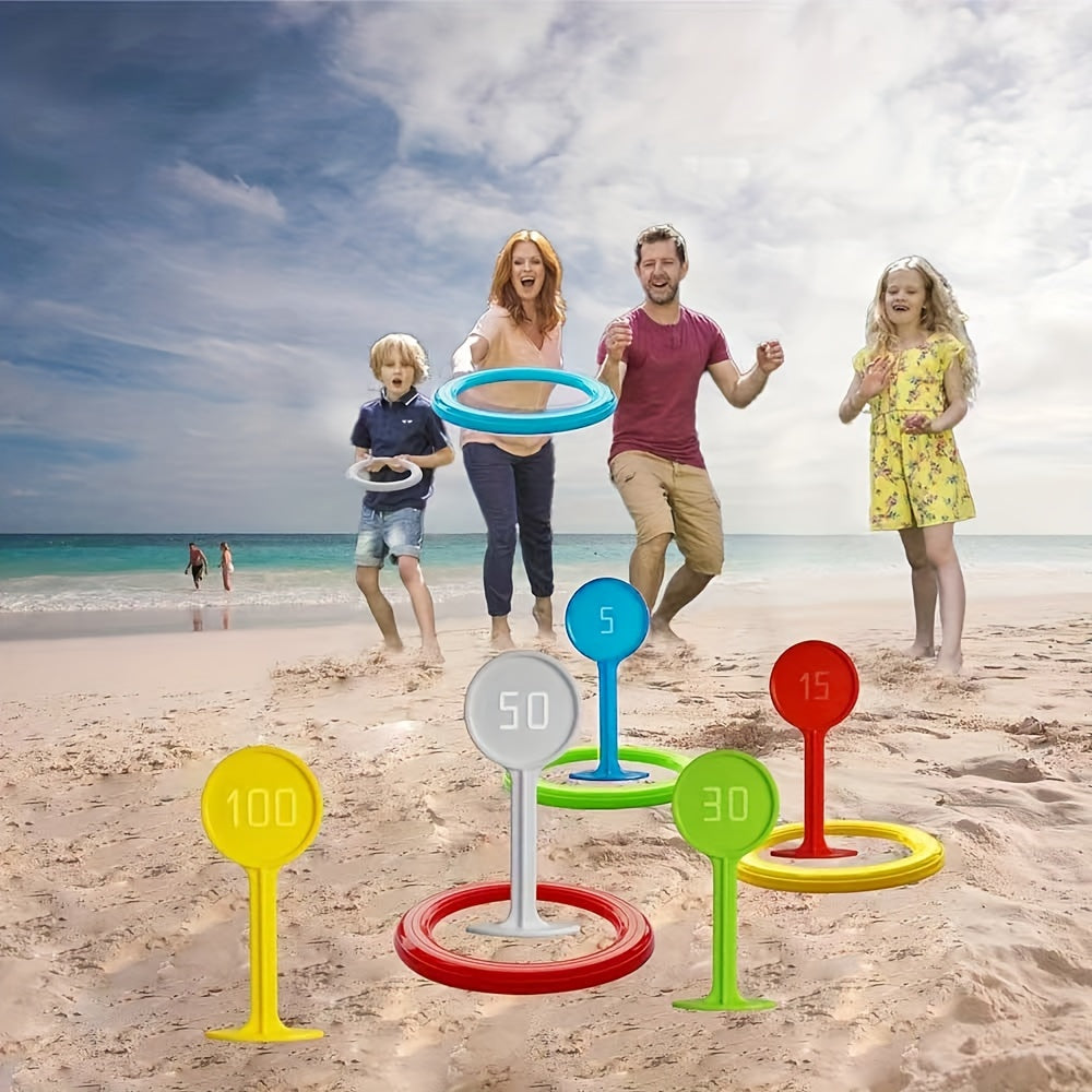 Rainbow Stacking Music Toy Set - Children's Beach Game Equipment