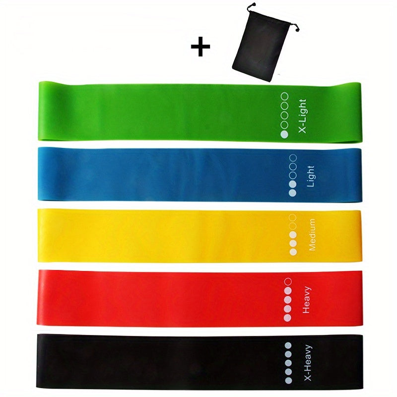 5pcs Portable Fitness Resistance Band for Thighs and Butt