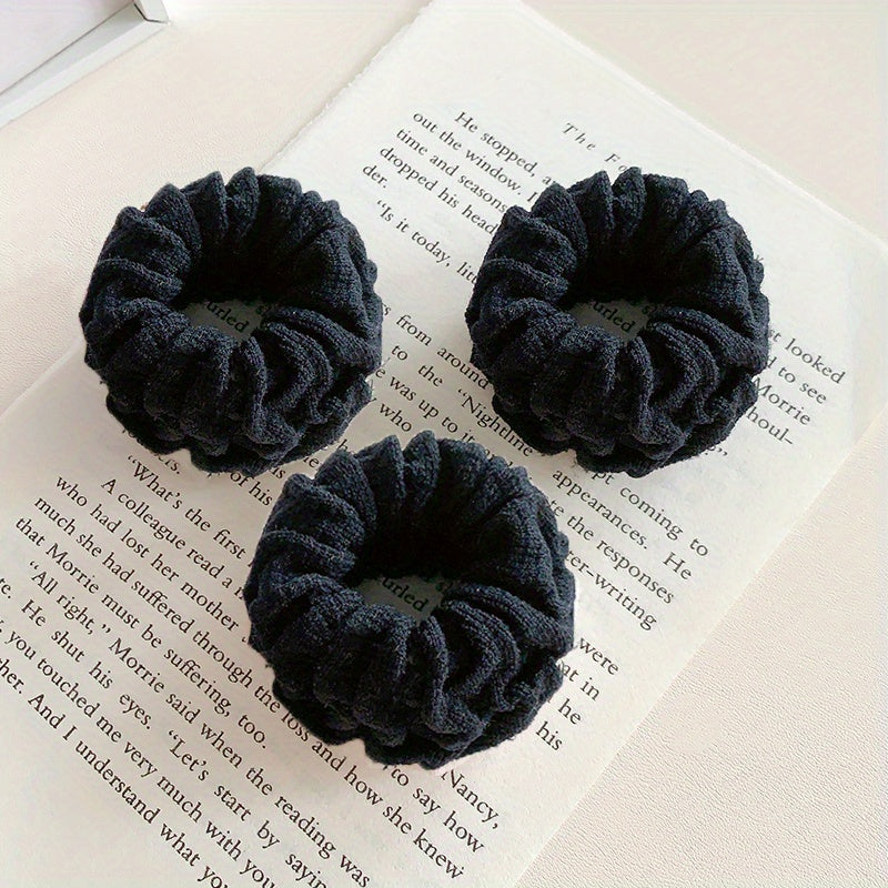 3pcs Elastic Hair Tie Ponytail Holders Scrunchies Hair Accessories