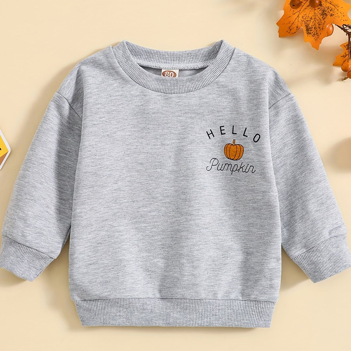 Halloween Letter Print Long Sleeve Sports Sweatshirt for Toddlers