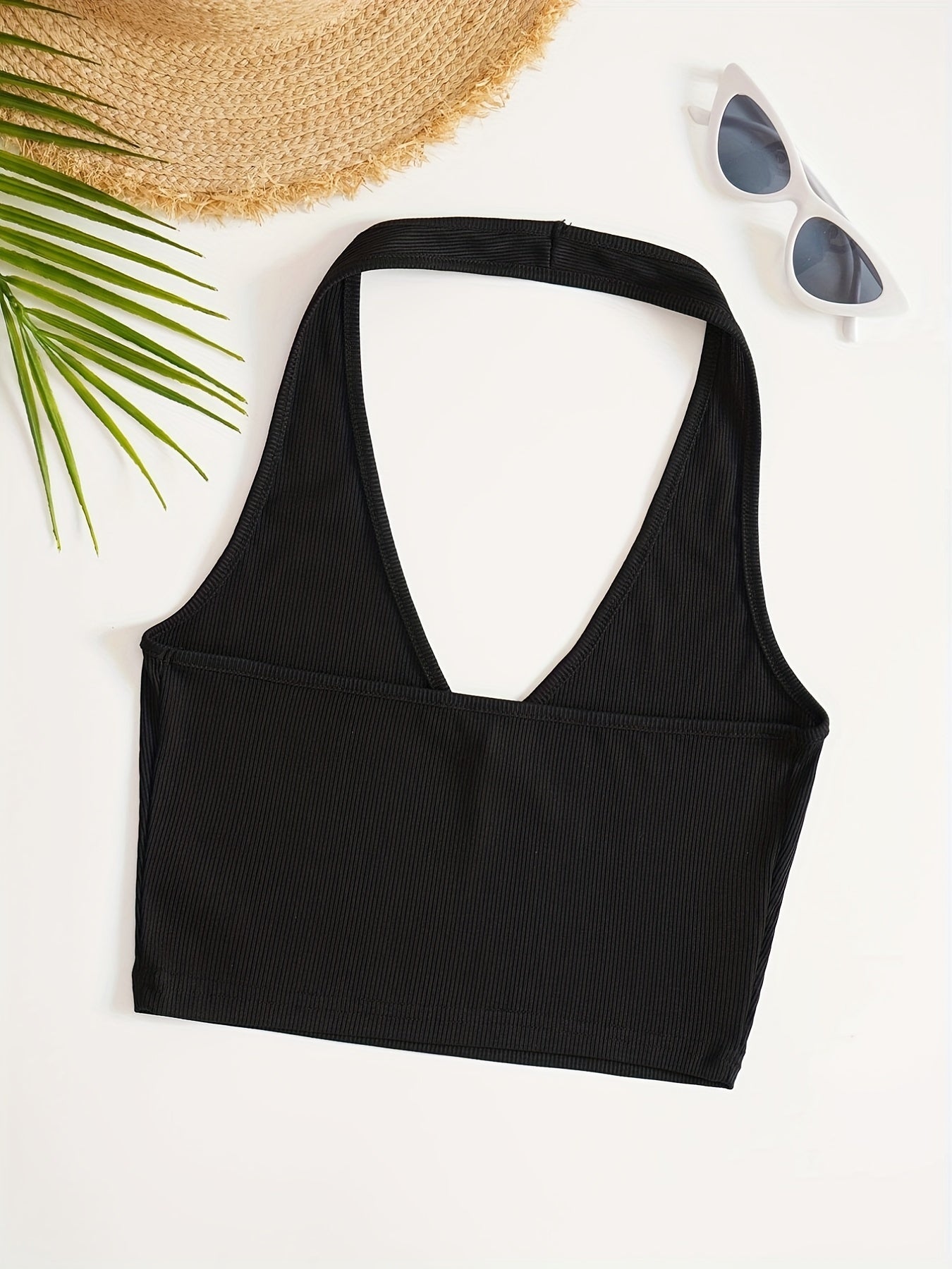 Sexy Backless Halter Top Slim Sleeveless Summer Top