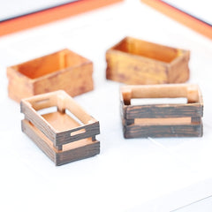 1:12 Doll House Mini Wood Parts Box Wooden Frame Ornaments