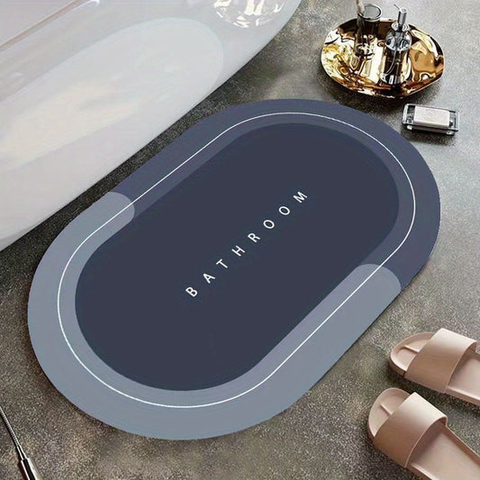 Non Slip Bathroom Mat Quick Drying Crystal Velvet Foot Mat Water Absorption