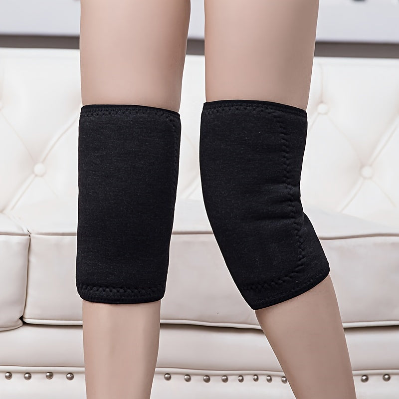 Warm Knee Pads Double Layer Cashmere Winter Riding Wind Cold