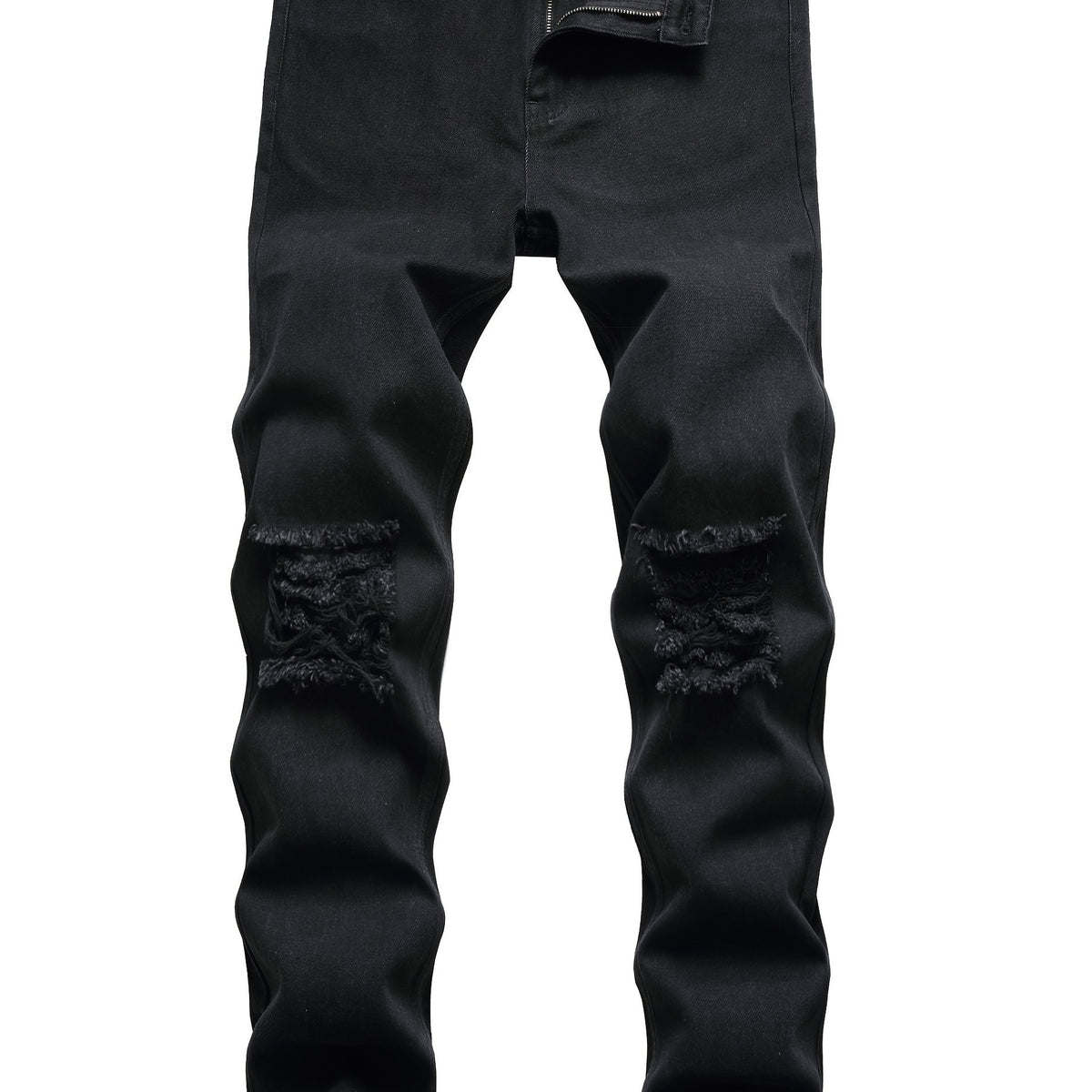 Men's Classic Ripped Jeans in Blue Wash