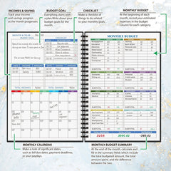 1pc Budget Planner Manage Money Effectively Undated Monthly Finance Organizer