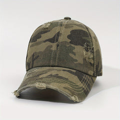 Leopard Print Ponytail Baseball Cap Sun Hat