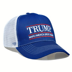 Letter Embroidery Mesh Trucker Hat Baseball Cap
