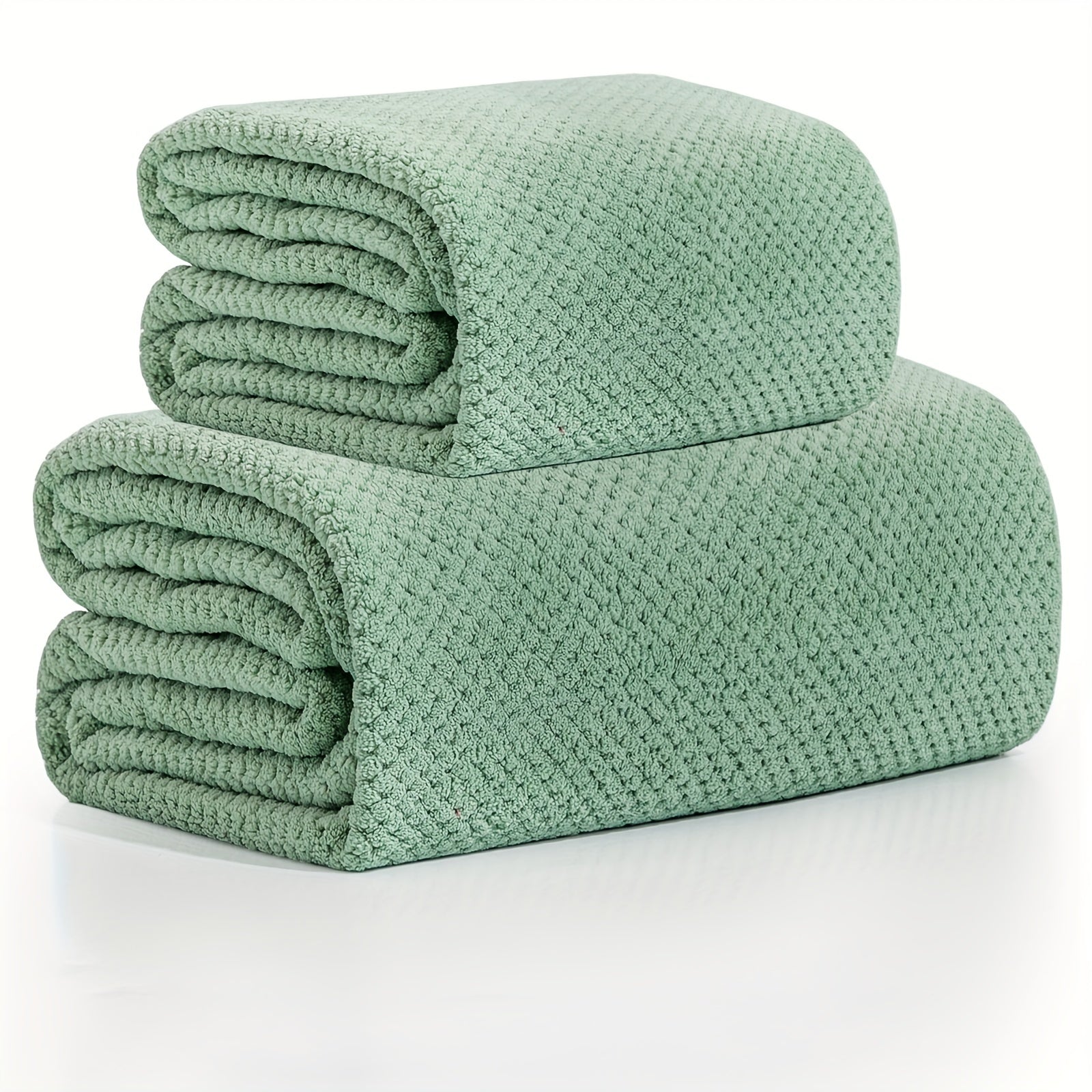 8 Absorbent Microfiber Towels Set Quick Dry Lightweight for Bathroom Beach Gym