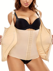 Zipper Shaping Tank Top Waist Trainer Tummy Control Slimmer Open Bust